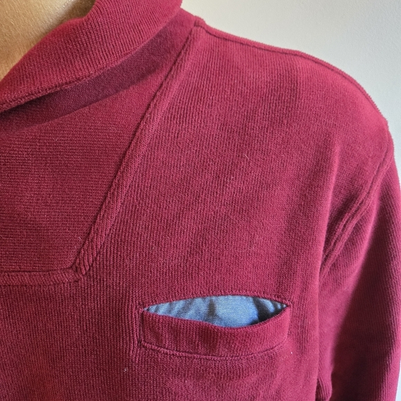 Tommy Hilfiger Raspberry Red Collar Sweater - Picture 4 of 13